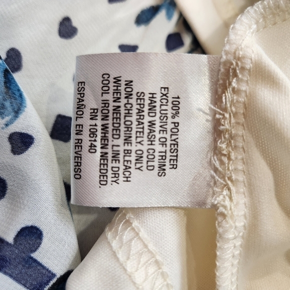 Maison Jules Blue and White Midi Dress - Picture 15 of 16